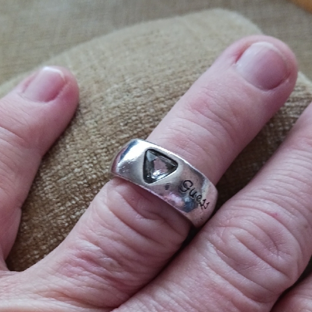 Silver Tone GUESS Ring - Picture 5 of 9